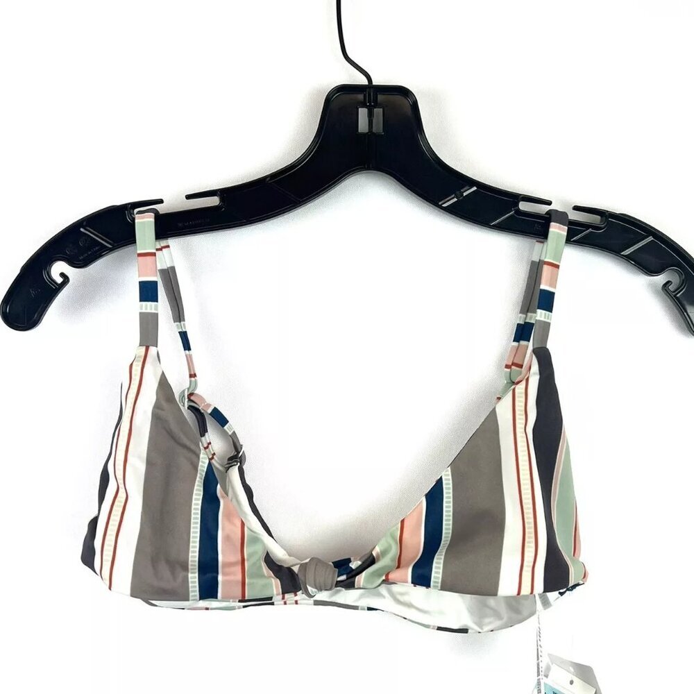 RVCA Women’s Striped Triangle Bikini Top Size XS